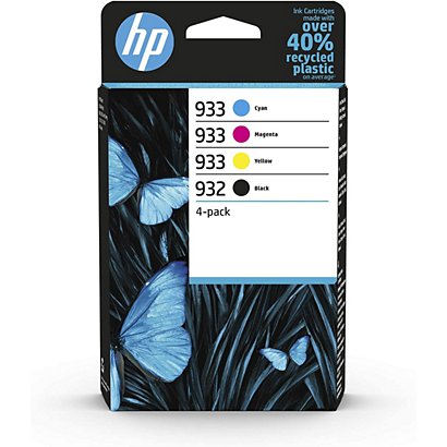 HP 932 / 933 Cartouche d'encre authentique 6ZC71AE - Pack Noir + Couleurs - 1