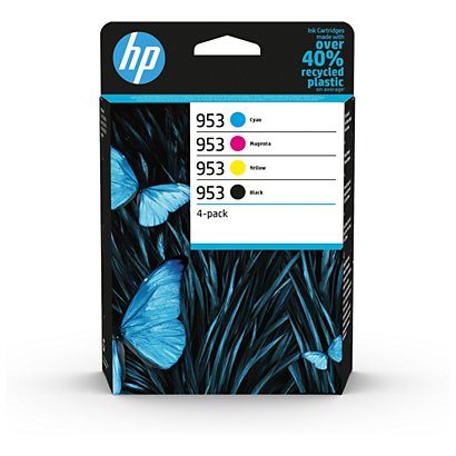 HP 953 Cartouche d'encre authentique 6ZC69AE - Pack Noir + Couleurs - 1