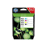 HP 953XL Cartouche d'encre authentique grande capacité Pack 4 couleurs (3HZ52AE) - Noir, Cyan, Magenta, Jaune HP 953XL Cartouche d'encre authentique grande capacité Pack 4 couleurs (3HZ52AE) - Noir, Cyan, Magenta, Jaune