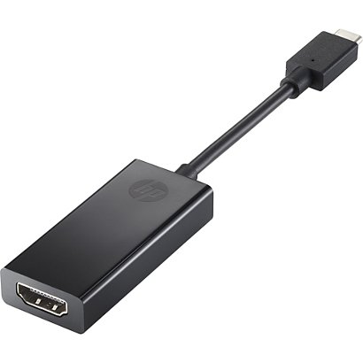 HP Adaptateur USB type C vers HDMI 2.0, Noir, 111,2 mm, 44,2 mm, 17,1 mm, 31 g 1WC36AA
