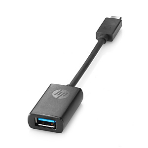 HP Adaptateur USB-C vers USB 3.0, 0,1409 m, USB-C, USB 3.0, USB 3.2 Gen 1 (3.1 Gen 1), Noir N2Z63AA#AC3 HP Adaptateur USB-C vers USB 3.0, 0,1409 m, USB-C, USB 3.0, USB 3.2 Gen 1 (3.1 Gen 1), Noir N2Z63AA#AC3