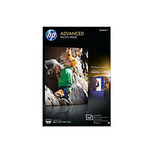 HP Advanced Carta Fotografica per Stampanti Inkjet, 10 x 15 cm, 250 g/m², Bianca Lucida (confezione 100 fogli)