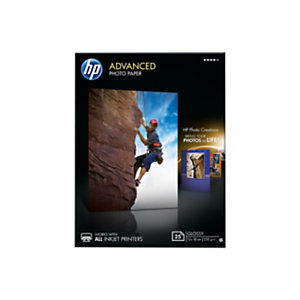 HP Advanced Carta Fotografica per Stampanti Inkjet, 13 x 18 cm, 250 g/m², Bianca Lucida (confezione 25 fogli)