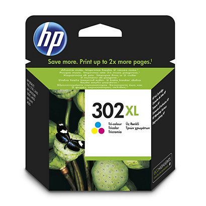 HP Cartuccia inkjet 302 XL, F6U67AE, Colori, Pacco singolo, Alta capacità - 1