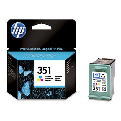 HP Cartuccia inkjet 351, CB337EE, Tricolore, Pacco singolo - 1