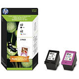 HP Cartuccia inkjet 62, N9J71AE, Nero e Tricolore, Combo Pack HP Cartuccia inkjet 62, N9J71AE, Nero e Tricolore, Combo Pack