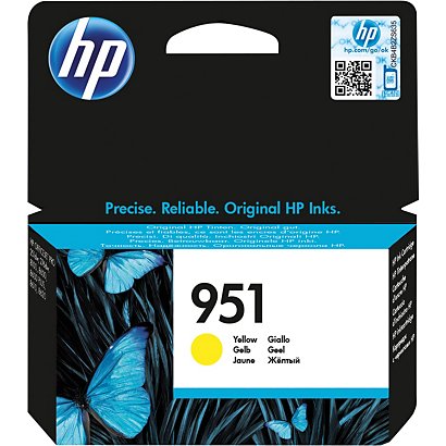 HP Cartuccia inkjet 951, CN052AE, Giallo, Pacco singolo