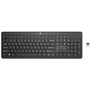 HP Clavier sans fil 230, Taille réelle (100 %), RF sans fil, Clavier à membrane, Noir 3L1E7AA HP Clavier sans fil 230, Taille réelle (100 %), RF sans fil, Clavier à membrane, Noir 3L1E7AA