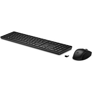HP INC HP Conjunto de teclado y ratón inalámbricos 655, Completo (100%), RF inalámbrico, Interruptor de membrana, Negro, Ratón incluido 4R009AA