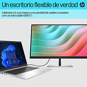 HP INC HP E-Series E27k G5, 68,6 cm (27''), 3840 x 2160 Pixeles, 4K Ultra HD, 5 ms, Negro, Plata 6N4C4AA#ABB
