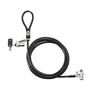 HP INC HP Mini bloqueos de cable con llave de doble cabezal, Negro, Metálico, Portátil, Monitor, Llave, Acero galvanizado, Vinilo, 1,83 m 1AJ41AA HP INC HP Mini bloqueos de cable con llave de doble cabezal, Negro, Metálico, Portátil, Monitor, Llave, Acero galvanizado, Vinilo, 1,83 m 1AJ41AA