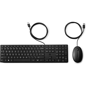 HP INC HP Teclado y ratón con cables Desktop 320MK, Alámbrico, USB, Interruptor de membrana, Negro, Ratón incluido 9SR36UT HP INC HP Teclado y ratón con cables Desktop 320MK, Alámbrico, USB, Interruptor de membrana, Negro, Ratón incluido 9SR36UT