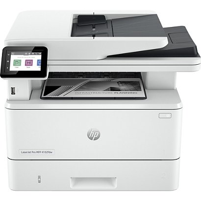 HP LaserJet Pro Imprimante MFP 4102dw, Noir et blanc, Imprimante pour Petites/moyennes entreprises, Impression, copie, numérisation, Sans fil; Éligibi - 1