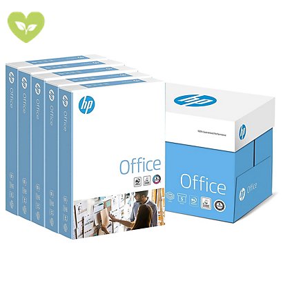 HP Office Carta per fotocopie e stampanti A4, 80 g/m², Bianco (confezione 5 risme) - 1