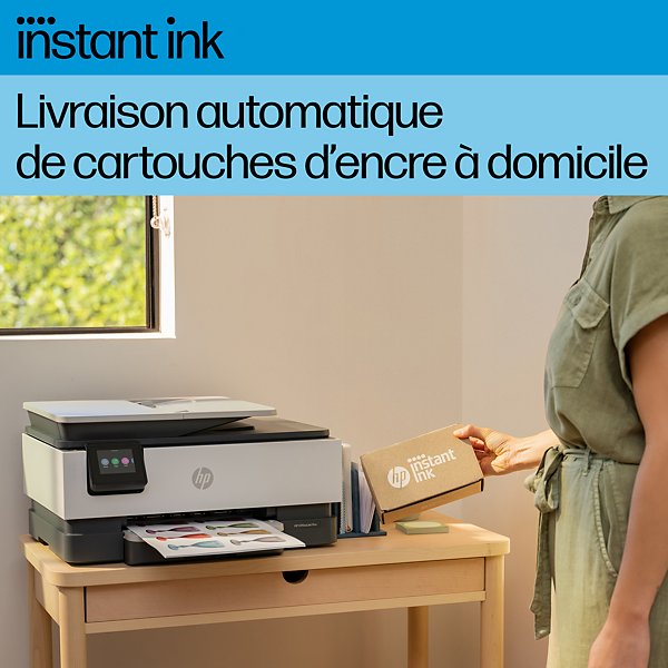 HP OfficeJet Pro 8125e Sans fil All-in-One Couleur Imprimante, Instant Ink; Impression recto-verso, A jet d'encre thermique, Impression couleur, 4800 - 5