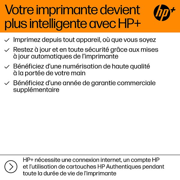 HP OfficeJet Pro 8125e Sans fil All-in-One Couleur Imprimante, Instant Ink; Impression recto-verso, A jet d'encre thermique, Impression couleur, 4800 - 6