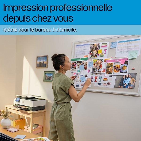 HP OfficeJet Pro 8125e Sans fil All-in-One Couleur Imprimante, Instant Ink; Impression recto-verso, A jet d'encre thermique, Impression couleur, 4800 - 7