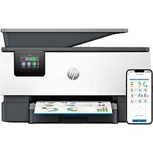 HP OfficeJet Pro Imprimante tout-en-un 9120b, Couleur, Imprimante pour Maison et Bureau à domicile, Impression, copie, scan, fax, Sans fil; Impression