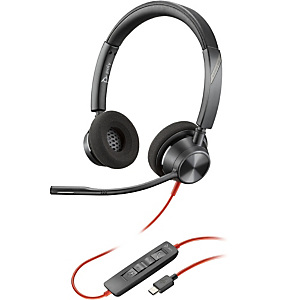 HP POLY POLY Auriculares estéreo Blackwire 3320 USB-C + Adaptador USB-C/A, Alámbrico, Oficina/Centro de llamadas, 131 g, Auriculares, Negro 8X219AA HP POLY POLY Auriculares estéreo Blackwire 3320 USB-C + Adaptador USB-C/A, Alámbrico, Oficina/Centro de llamadas, 131 g, Auriculares, Negro 8X219AA