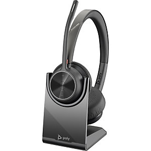 HP POLY POLY Voyager 4320 USB-C Headset with charge stand, Inalámbrico, Llamadas/Música, 158 g, Auriculares, Negro 77Z31AA