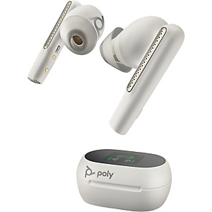 HP POLY POLY Voyager Free 60+ UC White Touchscreen Charge Case for BT700 USB-C Adapter 8L590AA HP POLY POLY Voyager Free 60+ UC White Touchscreen Charge Case for BT700 USB-C Adapter 8L590AA