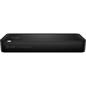 HP POLY VIDEO POLY Studio G62 Video Conferencing System with PoE+ Adapter No Power Cord GSA/TAA 99T18AA HP POLY VIDEO POLY Studio G62 Video Conferencing System with PoE+ Adapter No Power Cord GSA/TAA 99T18AA