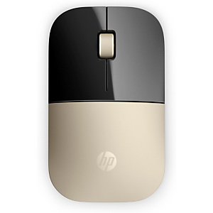 HP Souris sans fil Z3700 or, Ambidextre, Optique, RF sans fil, 1200 DPI, Or X7Q43AA#ABB