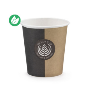 Huhtamaki Gobelet en carton 15 cl Specialty To Go - Décor coloré - Lot de 100 Huhtamaki Gobelet en carton 15 cl Specialty To Go - Décor coloré - Lot de 100