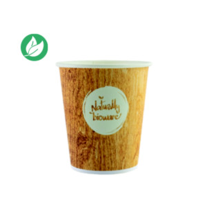Huhtamaki Gobelet en carton biodégradable 10 cl Naturally Bioware couleurs assorties - Lot 80 Huhtamaki Gobelet en carton biodégradable 10 cl Naturally Bioware couleurs assorties - Lot 80