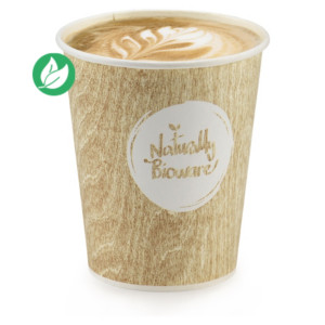 Huhtamaki Gobelet en carton biodégradable 18 cl Naturally Bioware couleurs assorties - Lot 100 Huhtamaki Gobelet en carton biodégradable 18 cl Naturally Bioware couleurs assorties - Lot 100