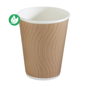 Huhtamaki Gobelet en carton kraft 25 cl pour boisson chaude - Lot de 30 Huhtamaki Gobelet en carton kraft 25 cl pour boisson chaude - Lot de 30