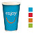 HuhtamaKI Gobelets en carton recyclables 30 cl Enjoy coloris assortis - Lot de 100 - 1