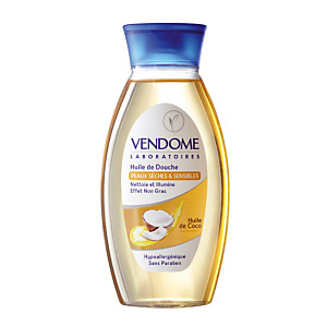 Huile de douche Vendome à l'huile de Coco, flacon de 250 ml Huile de douche Vendome à l'huile de Coco, flacon de 250 ml