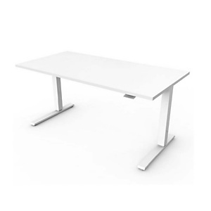 Humanscale Float, Droit, Forme rectangulaire, Laminé, Aluminium, Acier, Bureau, Blanc FTF6012WH_FNWR42R Humanscale Float, Droit, Forme rectangulaire, Laminé, Aluminium, Acier, Bureau, Blanc FTF6012WH_FNWR42R