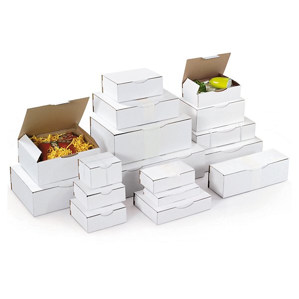Hvit Rajapost - posteske 100x80x60 mm - Pakke i postkassen - Bring - 2