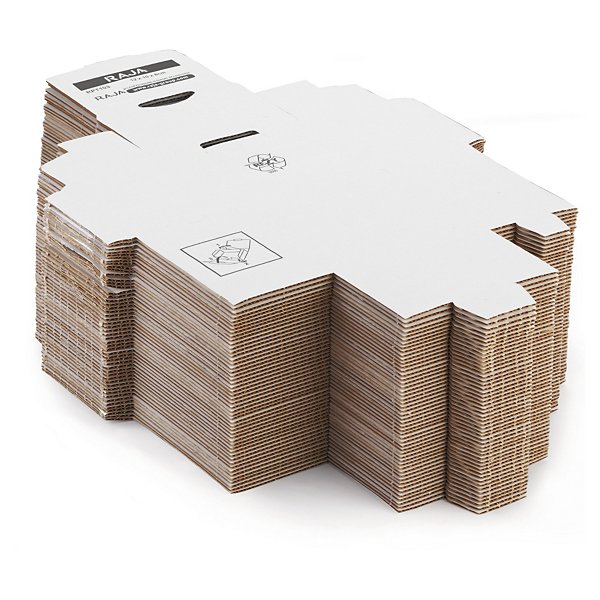 Hvit Rajapost - posteske 100x80x60 mm - Pakke i postkassen - Bring - 6