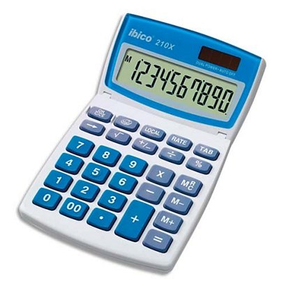 IBICO Calculatrice de bureau 10 chiffres 210X IB410079