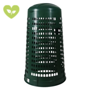 ICS Trespolo con coperchio integrato Eco TATA, 110 litri, Ø 38 x 80 cm, Verde ICS Trespolo con coperchio integrato Eco TATA, 110 litri, Ø 38 x 80 cm, Verde