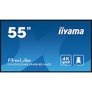 Iiyama LH5554UHS-B1AG, Pantalla plana para señalización digital, 138,7 cm (54.6''), LCD, 3840 x 2160 Pixeles, Wifi, 24/7