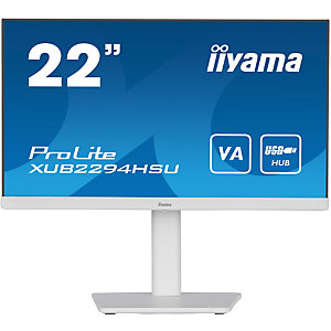 iiyama ProLite , 54,6 cm (21.5''), 1920 x 1080 pixels, Full HD, 1 ms, Blanc XUB2294HSU-W2