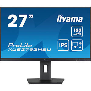 Iiyama ProLite, 68,6 cm (27''), 1920 x 1080 Pixeles, Full HD, LED, 1 ms, Negro XUB2793HSU-B6