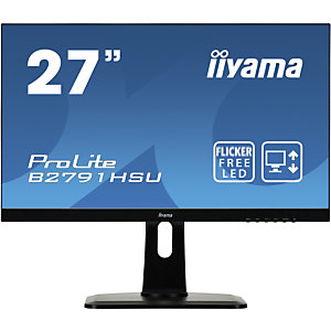 iiyama ProLite B2791HSU-B1, 68,6 cm (27"), 1920 x 1080 pixels, Full HD, LED, 1 ms, Noir