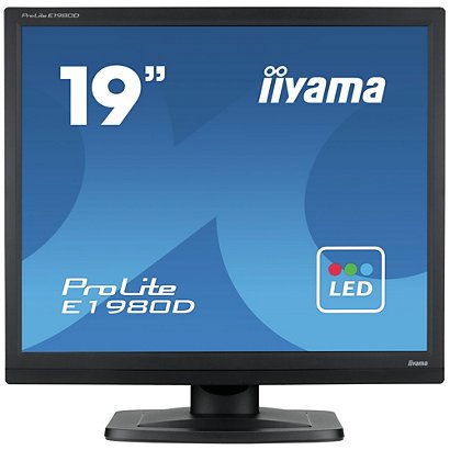 Iiyama ProLite E1980D-B1, 48,3 cm (19'), 1280 x 1024 Pixeles, XGA, LED, 5 ms, Negro