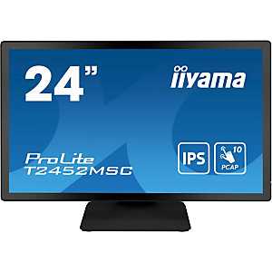 Iiyama ProLite T2452MSC-B1, 60,5 cm (23.8''), 1920 x 1080 Pixeles, Full HD, LCD, 14 ms, Negro