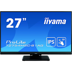 Iiyama ProLite T2754MSC-B1AG, 68,6 cm (27''), 300 cd / m², Full HD, LED, 16:9, 1920 x 1080 Pixeles Iiyama ProLite T2754MSC-B1AG, 68,6 cm (27''), 300 cd / m², Full HD, LED, 16:9, 1920 x 1080 Pixeles