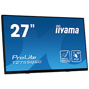 Iiyama ProLite T2755QSC-B1, 68,6 cm (27''), 2560 x 1440 Pixeles, Full HD, LCD, 5 ms, Negro Iiyama ProLite T2755QSC-B1, 68,6 cm (27''), 2560 x 1440 Pixeles, Full HD, LCD, 5 ms, Negro