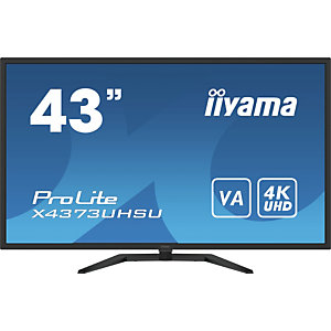 Iiyama ProLite X4373UHSU-B1, 108 cm (42.5"), 3840 x 2160 Pixeles, 4K Ultra HD, 3 ms, Negro
