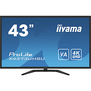 Iiyama ProLite X4373UHSU-B1, 108 cm (42.5'), 3840 x 2160 Pixeles, 4K Ultra HD, 3 ms, Negro Iiyama ProLite X4373UHSU-B1, 108 cm (42.5'), 3840 x 2160 Pixeles, 4K Ultra HD, 3 ms, Negro