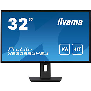 iiyama ProLite XB3288UHSU-B5, 80 cm (31.5''), 3840 x 2160 pixels, 4K Ultra HD, LCD, 3 ms, Noir