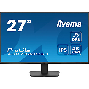 Iiyama ProLite XU2792UHSU-B6, 68,6 cm (27''), 3840 x 2160 Pixeles, 4K Ultra HD, LED, 4 ms, Negro Iiyama ProLite XU2792UHSU-B6, 68,6 cm (27''), 3840 x 2160 Pixeles, 4K Ultra HD, LED, 4 ms, Negro